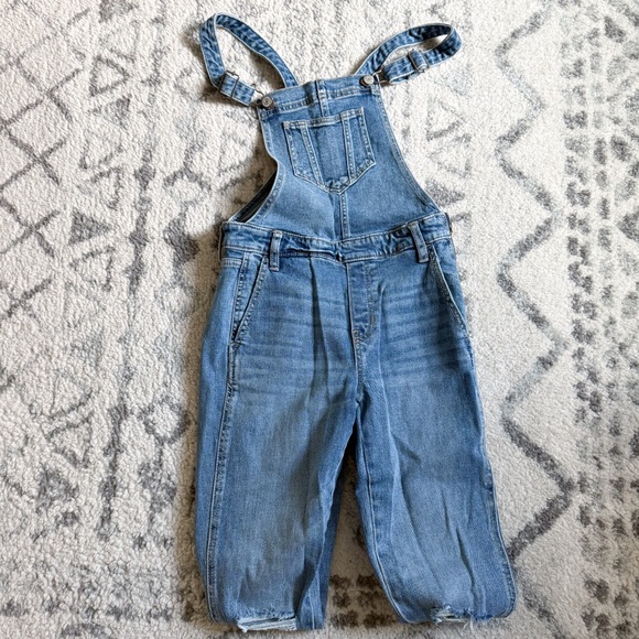 Old Navy Medium Wash Skinny Denim Overalls - Picture 1 of 4